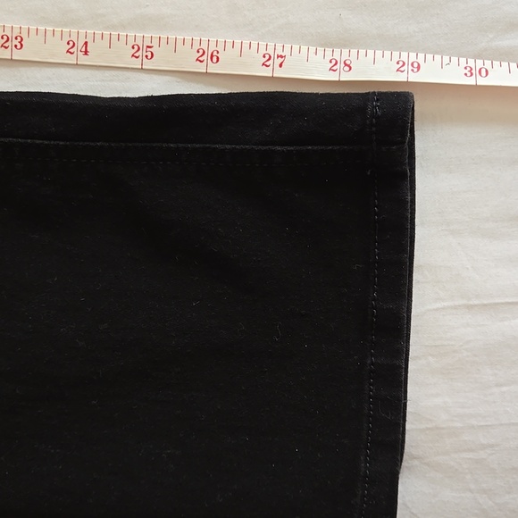 Jones New York Lexington black Denim straight leg Jeans 4 embellished pockets - Picture 10 of 13